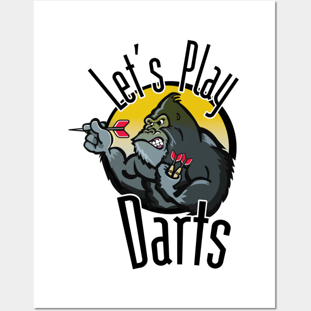 Let's Play Darts Wall Art by nickemporium1